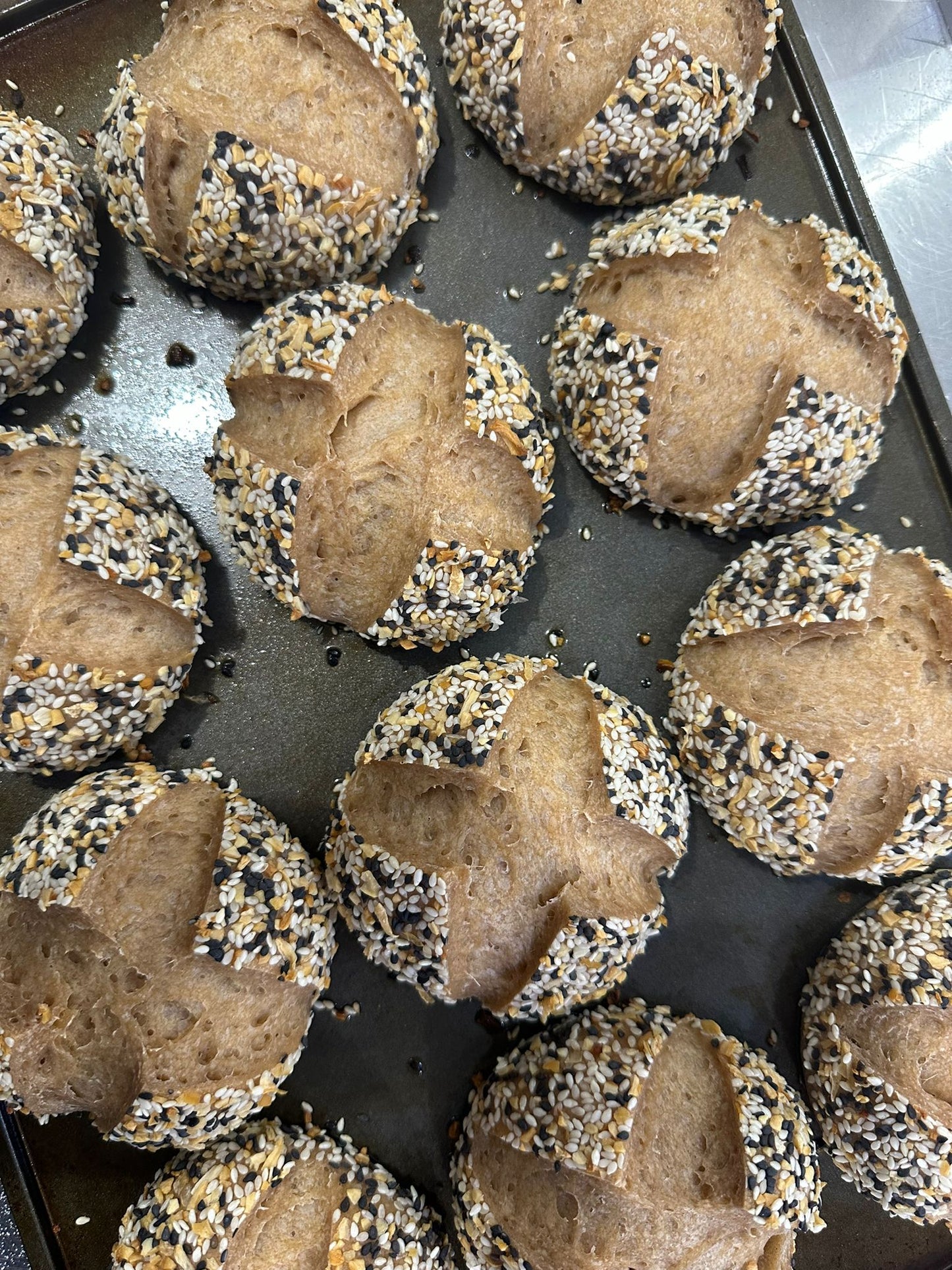 Whole Spelt Sourdough Rolls