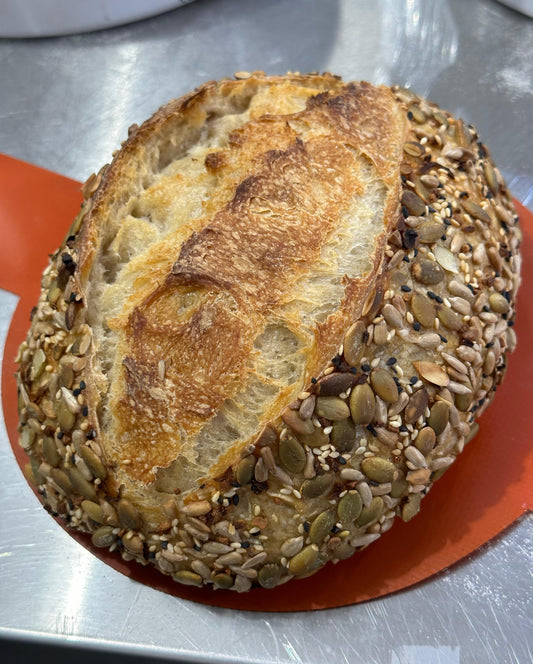 Pumpkin & Everything Seeded Sourdough